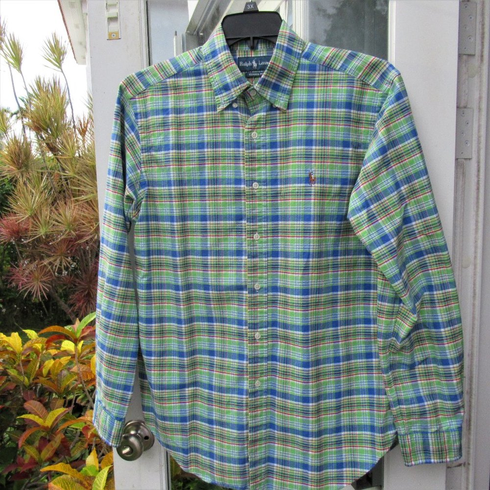 RALPH LAUREN NEW Men's LS Button Front Shirt - XL